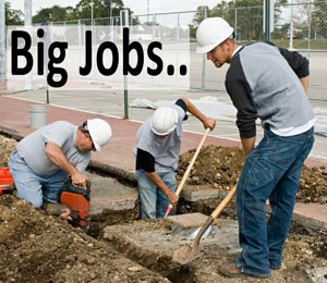 Big plumbing jobs like sewer replacement and copper repiping are no problem for our plumbers